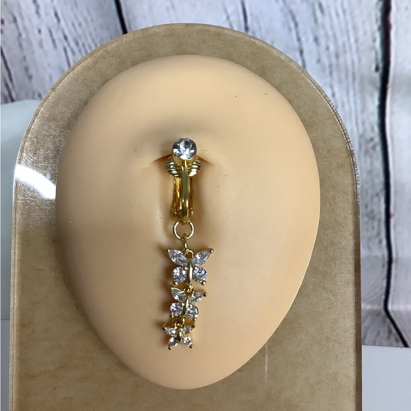 Clip-On Belly Button Ring - Picture 2 of 4